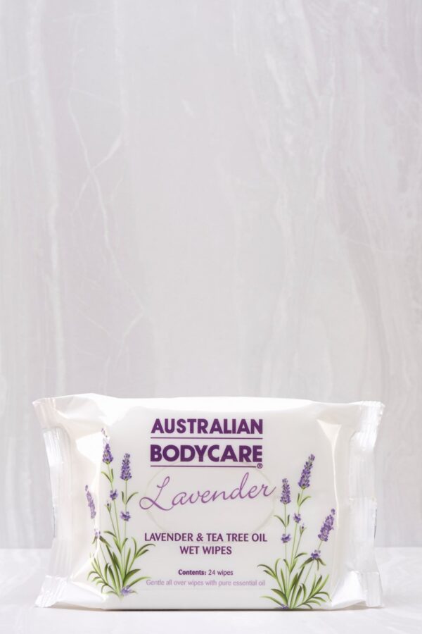 Tea Tree Oil & Lavender Wet Wipes Handy 24 Pack - Currently Out Of Stock by Australian Bodycare
